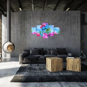 Obraz - Kolorowe fale (125x70 cm)