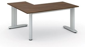 Narożne biurko PRIMO FLEXIBLE, 160x140 cm, orzech
