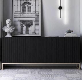 Komoda TAL 3D 168 czarna mat