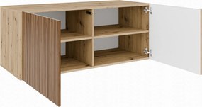 Szafka RTV wisząca LIVO 100 cm do Salonu pod Telewizor - Dąb artisan