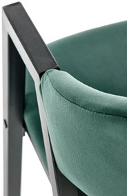 Krzesło tapicerowane K473 VELVET zielone HALMAR