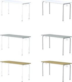Stolik szkolny i przedszkolny z regulacją wysokości blatu Simple prostokątny 130x50 cm