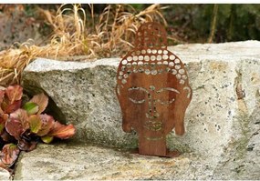Ozdoba ogrodowa Budda 70 x 42 cm, corten CORGARDEN1062