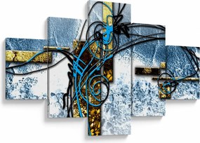 Abstrakcyjny obraz (125x70 cm)