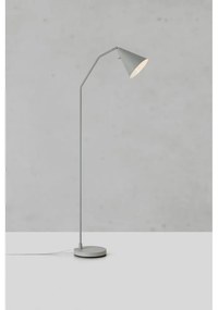 Szara lampa stojąca LED ze ściemniaczem z metalowym kloszem (wysokość 144 cm) Funil – Markslöjd