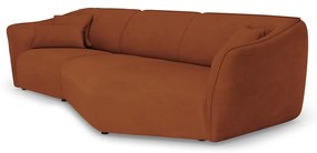 Ceglasty narożnik z materiału bouclé Tokyo – Cosmopolitan Design
