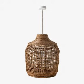 Lampa Sufitowa Arantxa Naturalny - Biała & Ø35 Cm Arantxa - Sklum