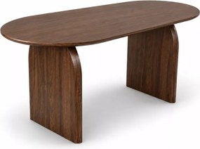 Stół owalny Maxim 190 cm orzech MDF nowoczesny stół do jadalni salonu stabilny design