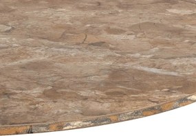 Brązowy okrągły stolik z ceramicznym blatem ø 60 cm Malta – Actona