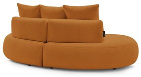 Musztardowa sofa z materiału bouclé 260 cm Saint-Germain – Bobochic Paris