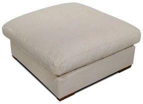 Beżowy sztruksowy puf Comfy – Scandic