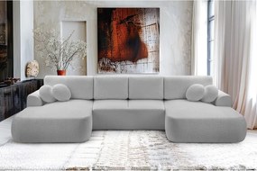 Narożnik VELO XL wolnostojący układ U z funkcją spania w tkaninie Coral 75 DomoHome