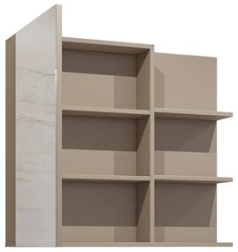 Szafka łazienkowa GAJA 1D 78cm congo z lustrem HELVETIA
