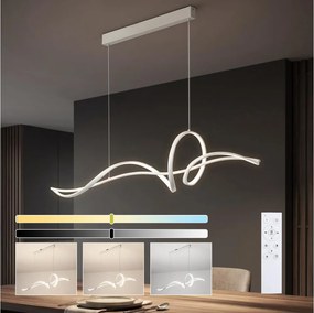 BRILAGI - LED ściemnialny żyrandol wiszący na lince SIGNATURE LED/55W/230V 120x23 cm biały + pilot
