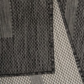 Dywan zewnętrzny Relax ramka czarny 240 cm x 340 cm