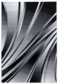 Dywan nowoczesny Parma Linie szaro-czarny 120 cm x 170 cm