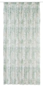 Zielono-beżowa firanka 300x260 cm Palmas – Mendola Fabrics