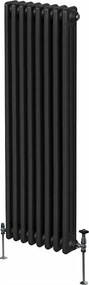 Tradycyjny grzejnik 3-kolumnowy - 1800 x 382 mm - czarny
