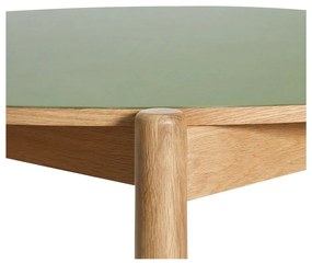 Okrągły stół z litego drewna dębowego ø 115 cm Oblique – Hübsch