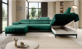 Narożnik CALDO XL Prawostronny z funkcją spania wolnostojąca w tkaninie RUN AGAIN 36 WERSAL