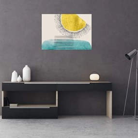 Obraz na szkle - Abstrakcyjny obraz plaży N⁰2 (70x50 cm)