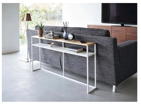 Biało-jasnobrązowa konsola w dekorze jesionu 20,5x126 cm Tower – YAMAZAKI