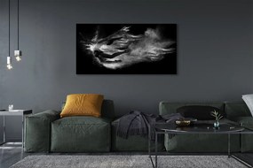 Obraz na płótnie Baletnica w Dymie na Szarym Tle