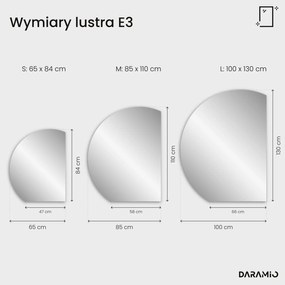 Okrągłe lustro łazienkowe z oświetleniem LED E3