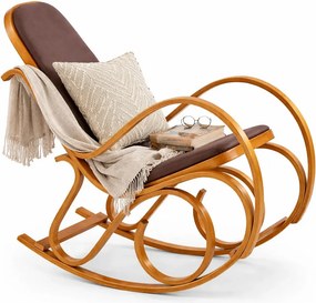 Drewniany fotel bujany w kolorze T5-D20