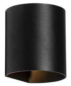 Inteligentna lampa ścienna czarna z WiFi G9 - Sabbio Nowoczesny Oswietlenie wewnetrzne