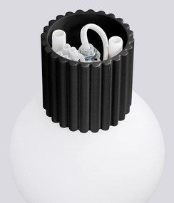 Czarny kinkiet ø 12 cm Orbital – Sollux