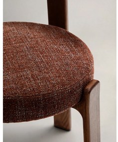 Brązowe krzesło z litego drewna jesionowego Granite – Kave Home