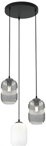 Nowoczesna lampa wisząca ze szklanymi kloszami - 12X D163 N3-D46