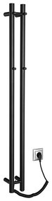 Sapho - Elektryczna suszarka do ręczników PAPINADO 40W/230V 120 cm matowa czarna