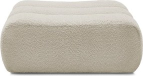 Beżowy podnóżek z materiału bouclé Azra – Bobochic Paris