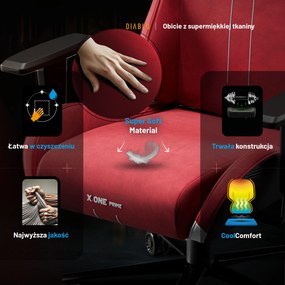 Fotel Diablo X.One Prime, Bloody Mary, Normal Size