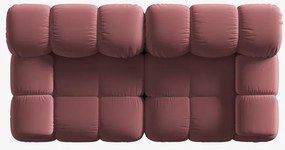 Sofa 2-osobowa modułowa Bellis róż velwet od Micadoni