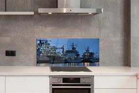 Szkło do Kuchni na Ścianę Statki na Morzu pod Niebem