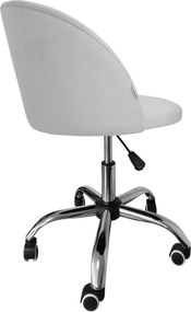 Fotel obrotowy COLIN krzesło biurowe fotel ergonomiczny do biurka : Kolor Stelaża - Chrom, Kolor tkaniny - VELVET - MG39, Typ siedziska - Siedzisko obrotowe 360°, Typ tkaniny - Velvet
