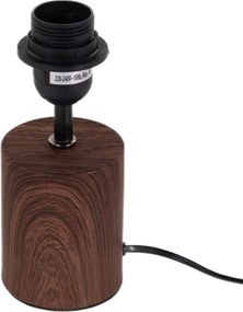 Lampka na stół z materiałowym kloszem, 18 x 29,5 cm