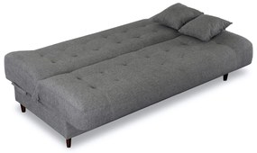 Sofa z Funkcją Spania NEPAL Wersalka Rozkładana Dwuosobowa Szara Nowoczesna do Salonu