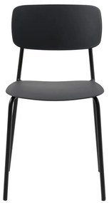 Czarne krzesła zestaw 2 szt. Kirkland – Unique Furniture