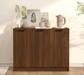 Nowoczesna komoda z półkami w kolorze brązowy dąb N3-F04