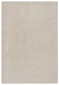 Kremowy wełniany dywan tkany ręcznie 160x230 cm Mesmerise Natural – Flair Rugs