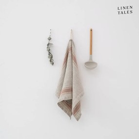 Lniana ścierka 40x65 cm Beige Stripe Vintage – Linen Tales