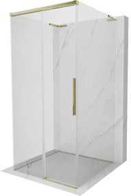 Mexen Rox-3S L kabina prysznicowa 3-ścienna rozsuwana 120 x 120 cm, transparent, złota - 8C2L-120-120-50-00-3S