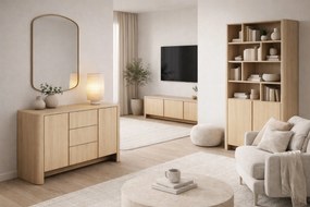 Komoda Sorrenti 168 cm z szufladami - dąb vicenza