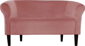 Sofa Milo tkanina Welur wygodna sofa tapicerowana do salonu i poczekalni : Kolor nogi - Venge, Kolor tkaniny - VELVET - MG58, Typ tkaniny - Velvet, Wysokość nogi - 20 cm