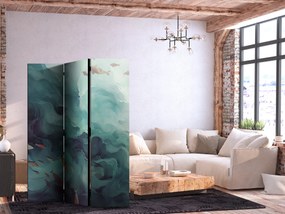 Parawan dwustronny Zwierzęta 135x172 cm 3-częściowy szary ARTGEIST B