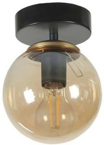 Lampa sufitowa Yeni Can Tekli Siyah Bal CamliAvize, czarna